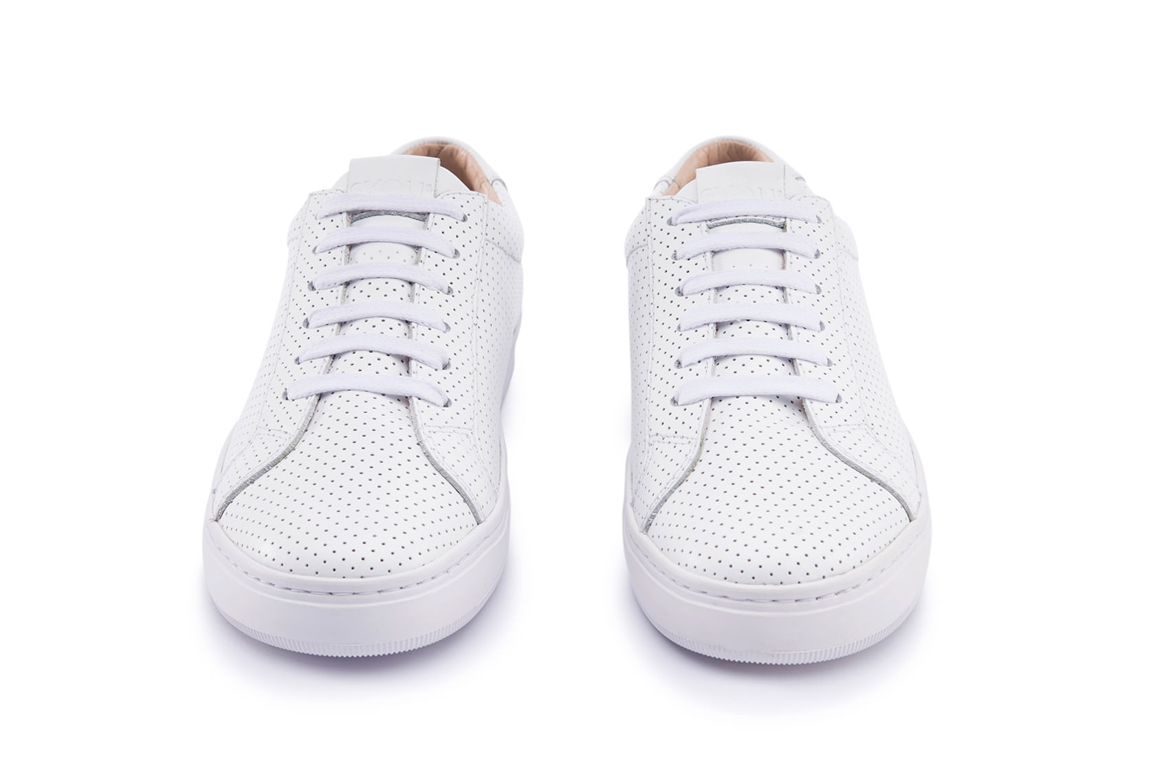 Syou co l03 all white leather dot front
