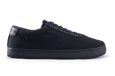 Featured co 13 all black sneakers syou side view